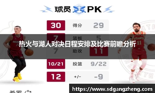 热火与湖人对决日程安排及比赛前瞻分析